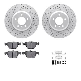 R1 Concepts WBUH1-31251 Brake Rotors - Carbon Coated - D/S W/ Optimum Oe Pads & Hdw
